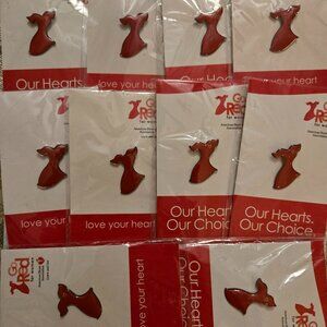 10 Go Red for Women: American Heart Association Dress Pins